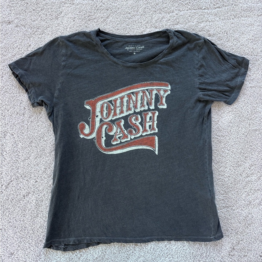 Lucky Brand Black Johnny Cash Tee